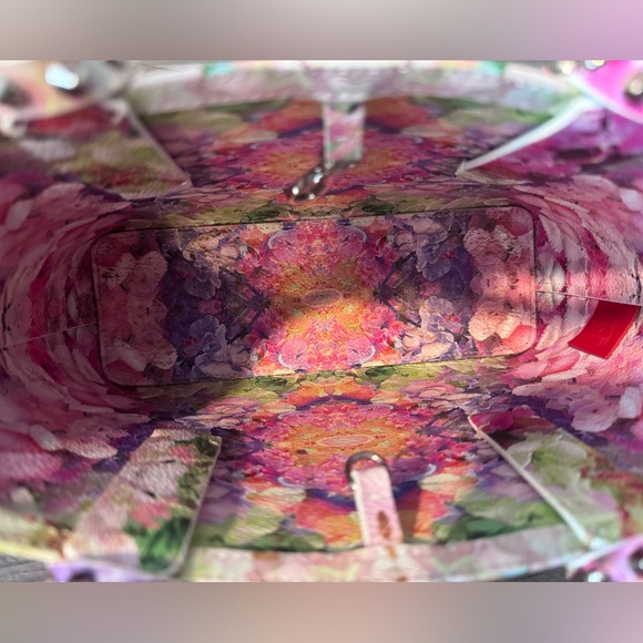 Floral Christian Louboutin Two Way Bag - Picture 4 of 5